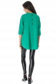 Bluza casual oversize, verde ROH BR2752