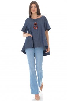 Bluza, ROH BR2426, denim, relaxed fit