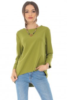 Top casual Roh BR2524 Lime din tesatura moale