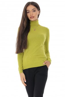 Polo neck jumper Aimelia BR2488 in Lime 