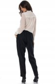 Pantaloni dama casual cu buzunare  Negru Aimelia TR568