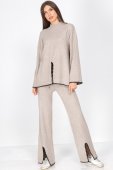 Compleu chic cu pantaloni,Gri ,Roh TR524