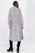 Rochie midi casual oversized cu buzunare Gri Roh DR4697