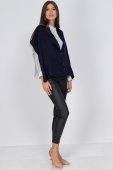 Sal multifunctional din amestesc de lana, bleumarin ROH BR2796