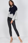 Sal multifunctional din amestesc de lana, bleumarin ROH BR2796