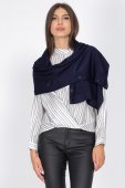 Sal multifunctional din amestesc de lana, bleumarin ROH BR2796