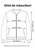 Jacheta neagra cu imprimeu floral exotic si inchidere cu fermoar Roh JR688
