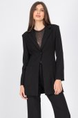 Sacou elegant de birou cu buzunare Negru Roh JR661