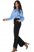 Pantaloni office cu buzunare Negru  Roh TR562