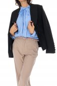Pantaloni office cu buzunare Beige Roh TR560