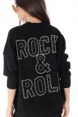 Pulover negru Rock and Roll - ROH - BR2250