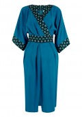 Rochie teal, ROH, midi - CLD1024