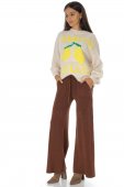 Pantaloni casual tricotată cu buzunare Maro ROH TR555