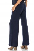 Pantaloni casual tricotată cu buzunare Bleumarin Roh TR558