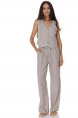 Compleu casual din doua piese din in Bej Roh TR587