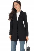 Sacou elegant de birou cu buzunare Negru Roh JR661
