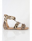 Sandale cu imprimeu leopard - WENDY-2-TN