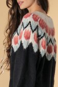 Rochie midi groasa tricotata, Neagra, ROHDR4643